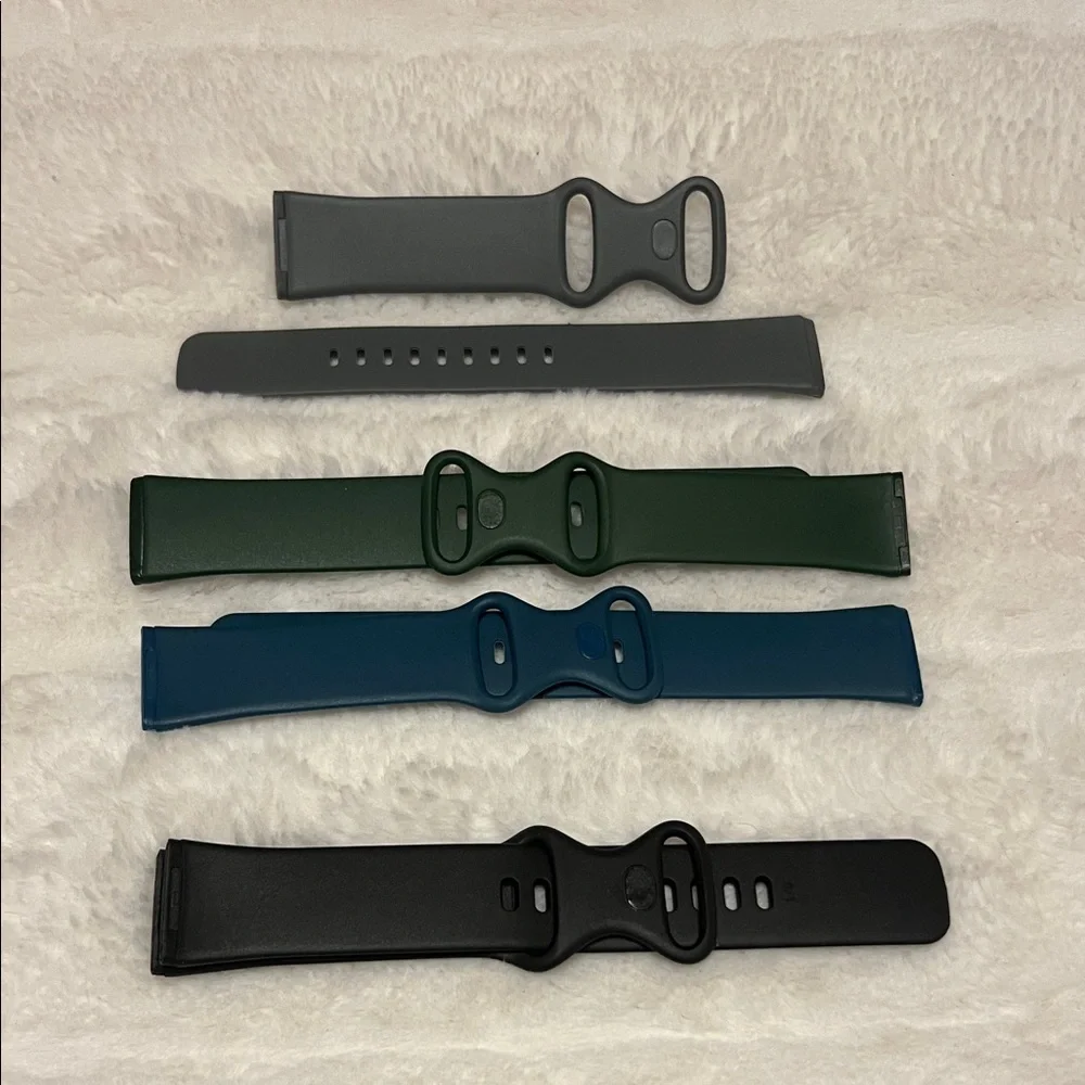 Stylish Men's Watch Bands Set - Black, Green, Blue, Gray set